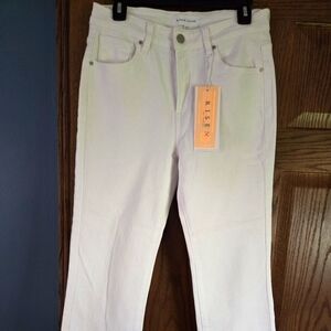 RISEN - High-rise straight jeans White color size 7- 28W